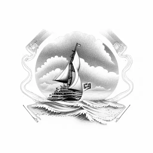 Uss Shiloh Cg 67 Sailing The Ocean With My Fuji In The Background