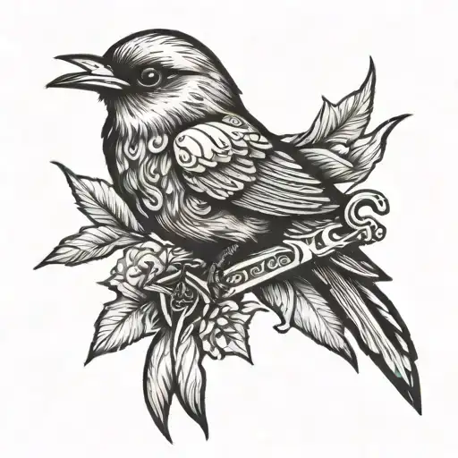 The Bird That Holds The Sword In Its Paws