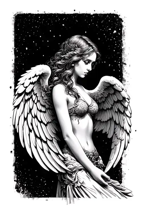 Woman Angel Wings