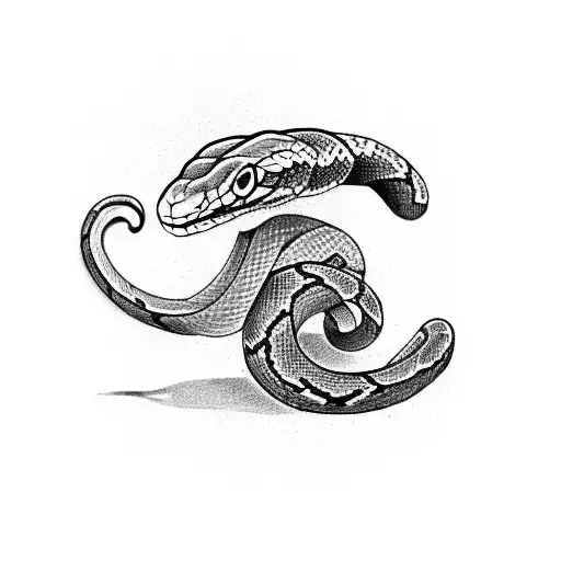 Snake Around The Hand