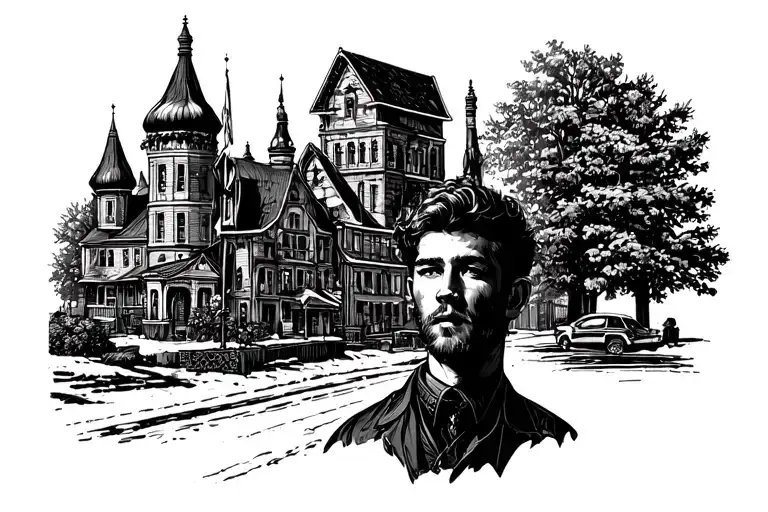 Russian American City Country Boy