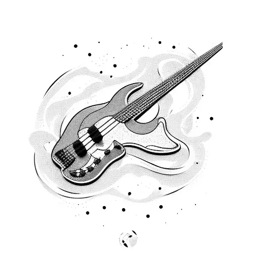 Bass Guitar Made Of Candy