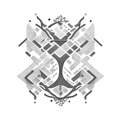 Caffeine Chemical Structure With Coffee Tree Branch