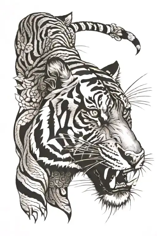 A Roaring Tiger Emerged In Congolese Fabrics