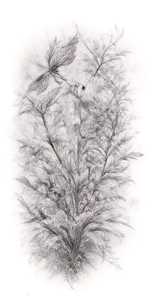 Plants Growing Birds