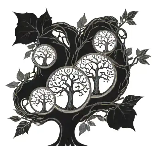 Family Tree With Only The Birth Dates Of Two Children