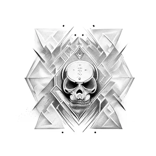 Metal Music Inspired Abstract Design