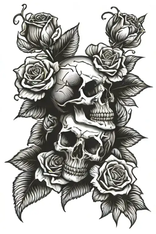 Skull Roses