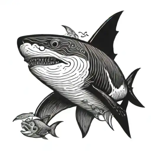 Shark And Fishes
