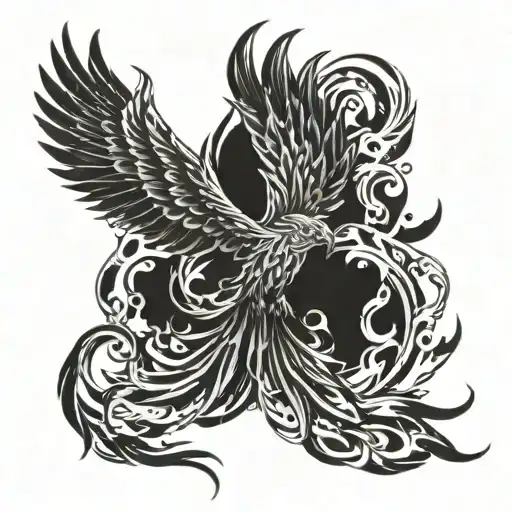 Phoenix Rising From The Ashes