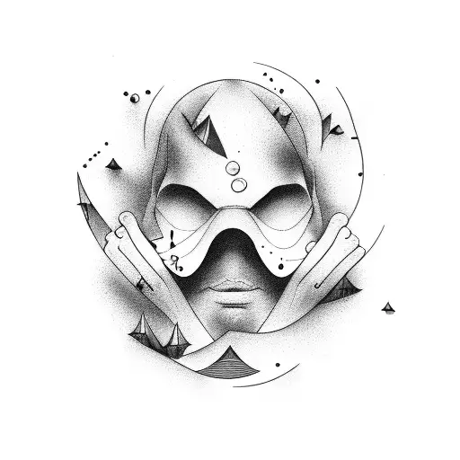 Man Suspended In Water