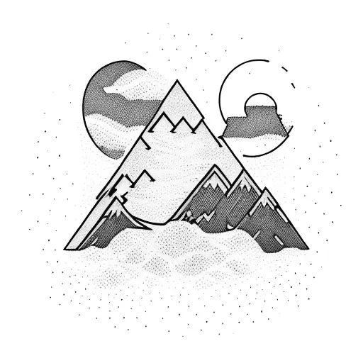 A Mountain Range With A Trail Running Through It