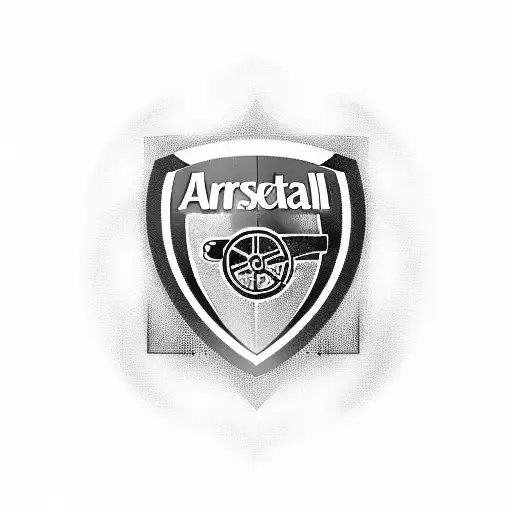 Arsenal Football Club Crest With Thierry Henry