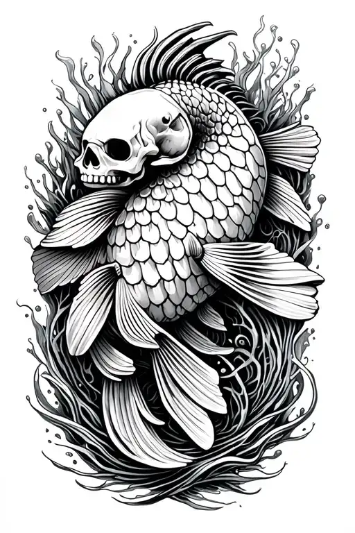 Skeleton Coy Fish