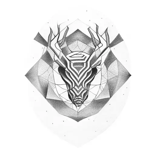 A Bold Blackwork Tattoo Showcasing The Fusion Of Avant Garde And Christian Symbolism