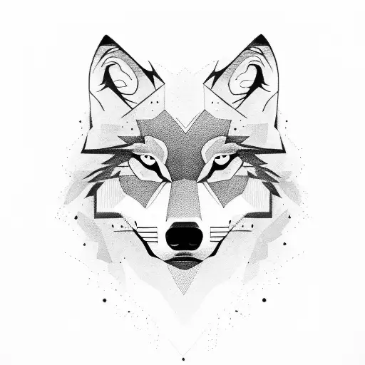 A Majestic Wolf Walking Through A Dense Forest