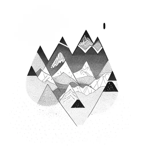 Abstract Design That Incorporates The Name Trevor Into An Outdoor Scene With Mountains And Rivers