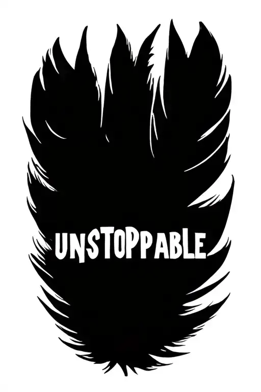 Unstoppable Sign With Feather