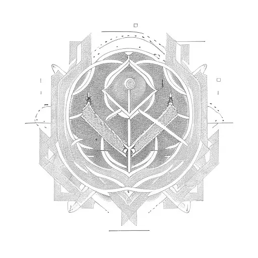 An Intricate Design Of Yggdrasil Intertwined With Binary Code