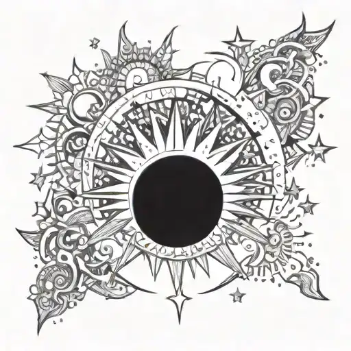 Sun And Moon And Stars