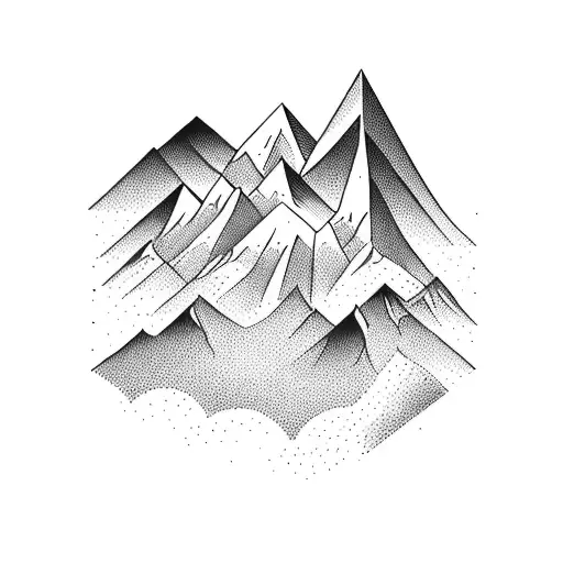 Straight Line With A Mountain Plus A Building Nice Style