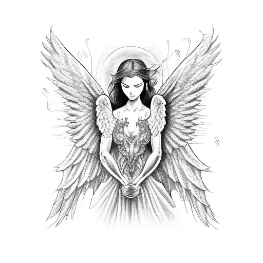 Angel With Big Wings