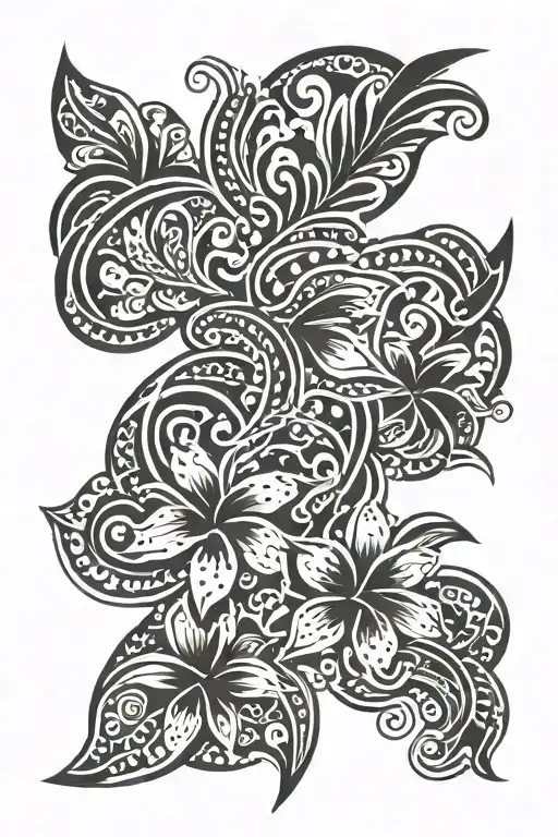 Hawaiian Tribal Tattoo Design