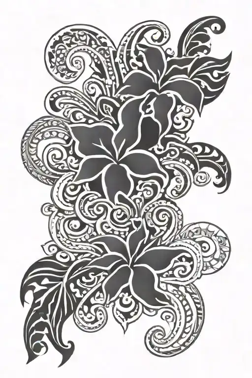 Hawaiian Tribal Tattoo Design