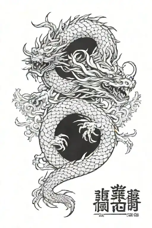 Japanes Dragon Culpa Mia Tatto Design