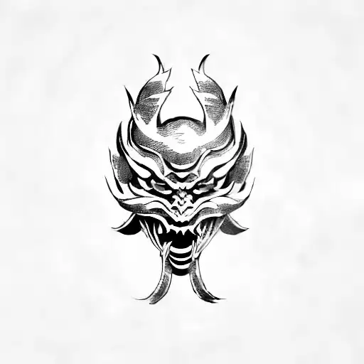 A Japanese Demon Mask