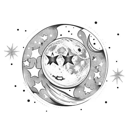Moon And Stars