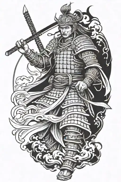 Samurai Warrior Surrounded