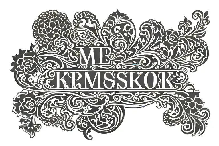 Word Family In Russian Written Across