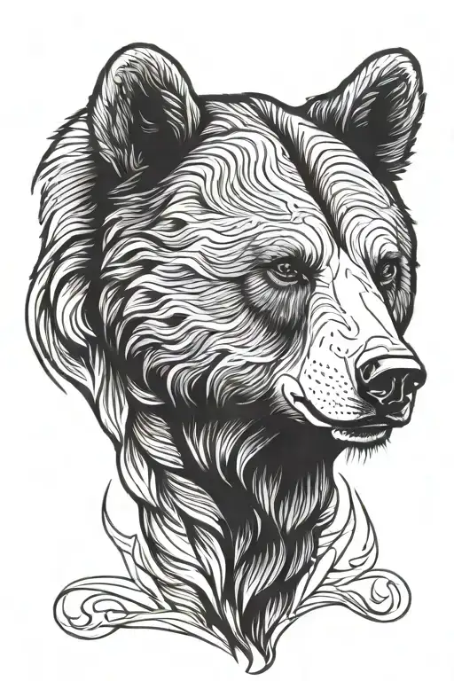 Bear Head Profile Holding