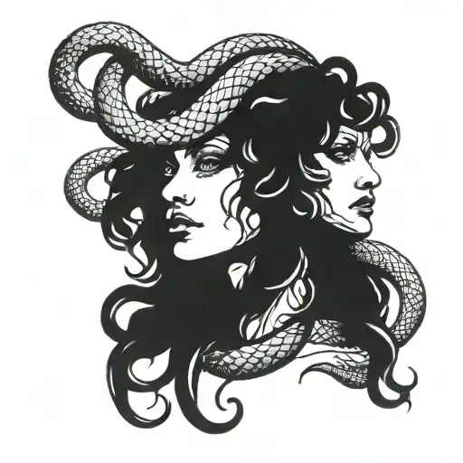 Medusa And Snake