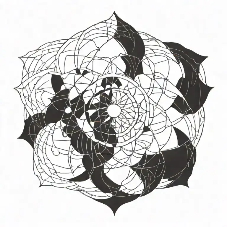 A Spiral Of The 7 Chakras Radiating Light