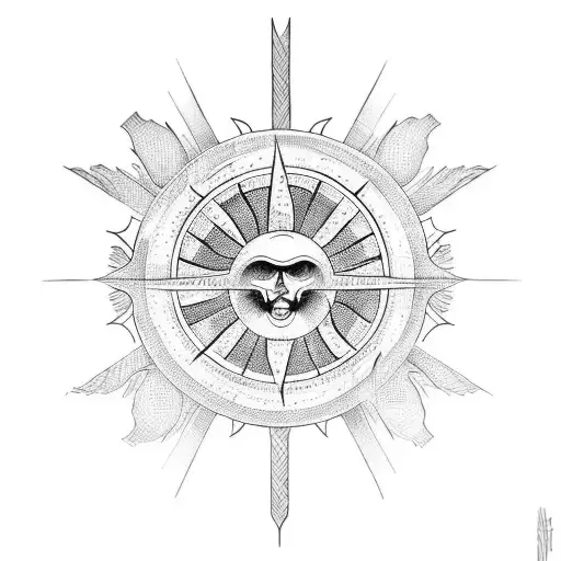 Gnostic Cross Sun Background