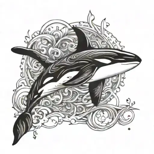 Orca Black White