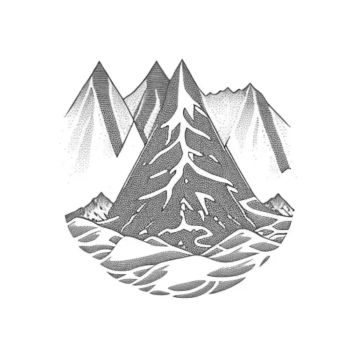 Outdoors With Mountain Ocean And Fir Trees