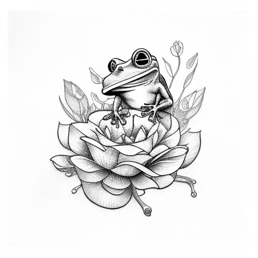 Flower Gamer Frog