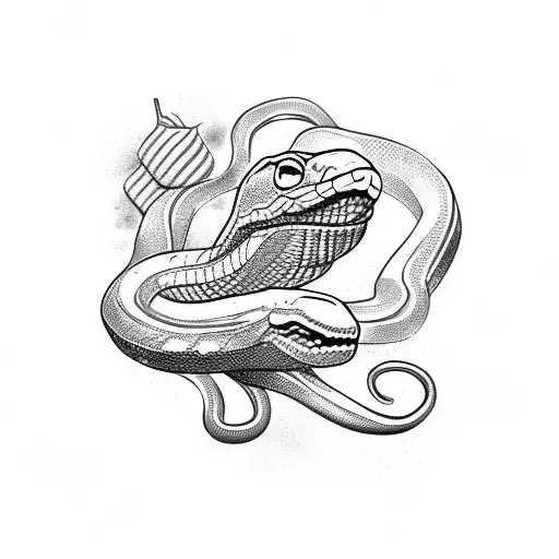 Snake With Ice Cream