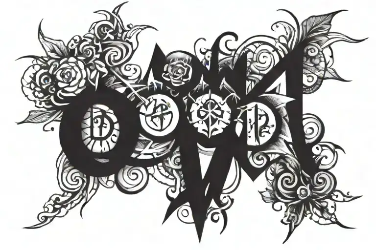 The Word Don Written Inside Surrounded