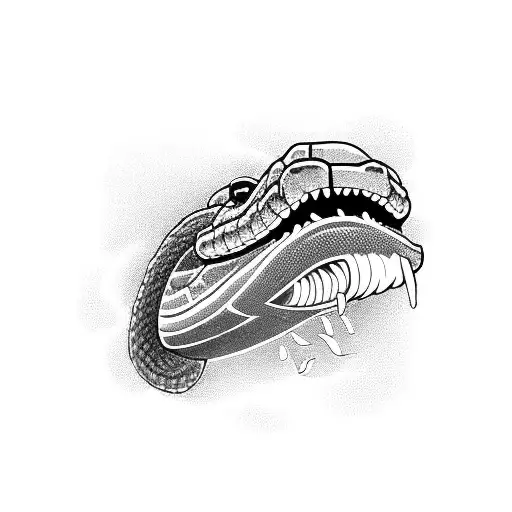 Snake Coming Out Of Mouth