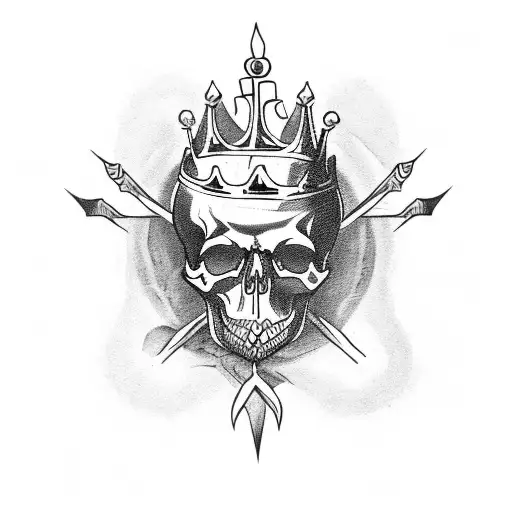 Skull With Thorn Crown