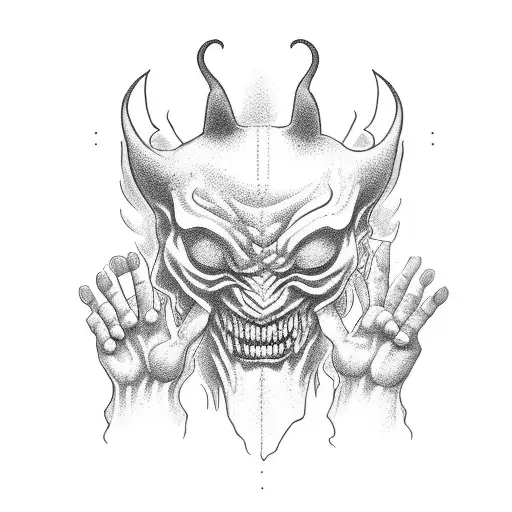 Demon Hand Doing Peace