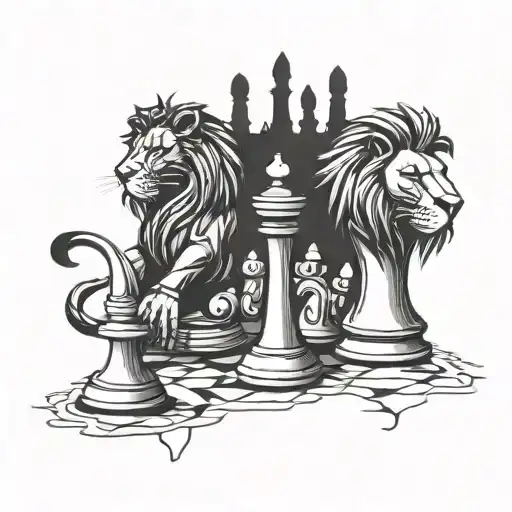 Lion King Chess Pieces