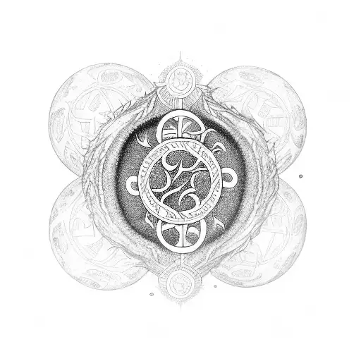 Vegvisir And Yggdrasil