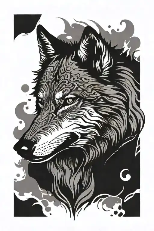 Evil Gray Wolf