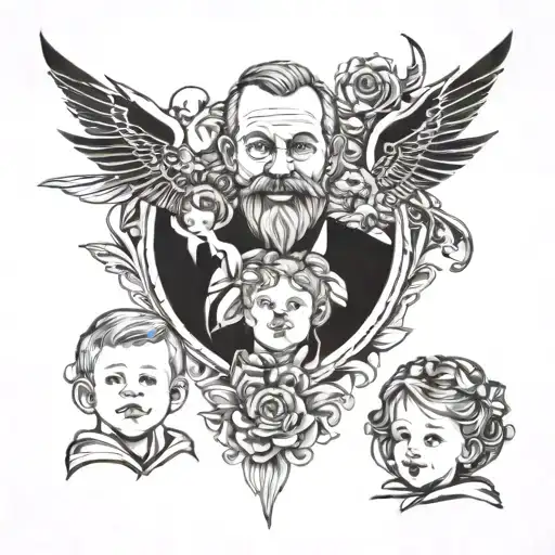 Father And Kids