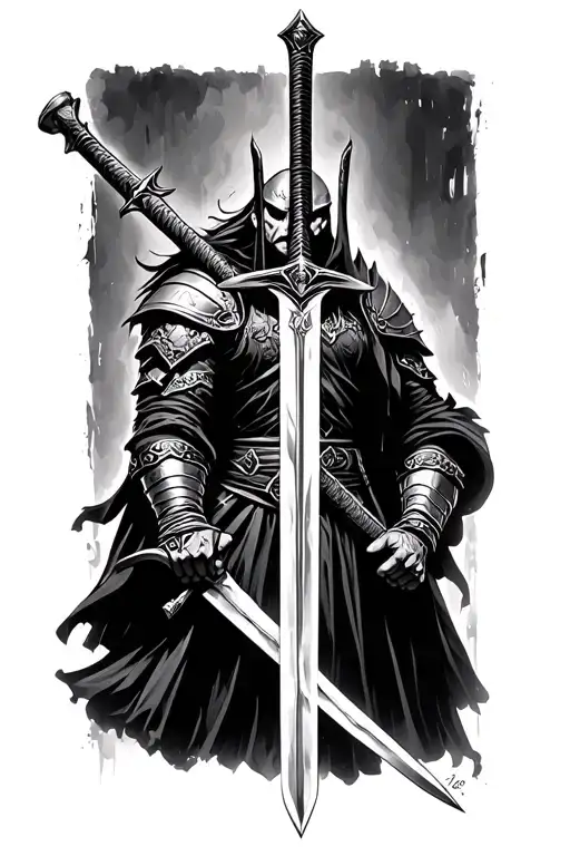 Warrior Wielding A Sword